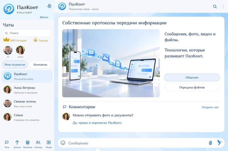 Windows: Собственные протоколы передачи информации